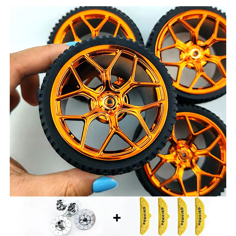 4PCS Wheels CADA Crafted Wheel Hub Accessories Wheel Compatible Scale 1:8 Car