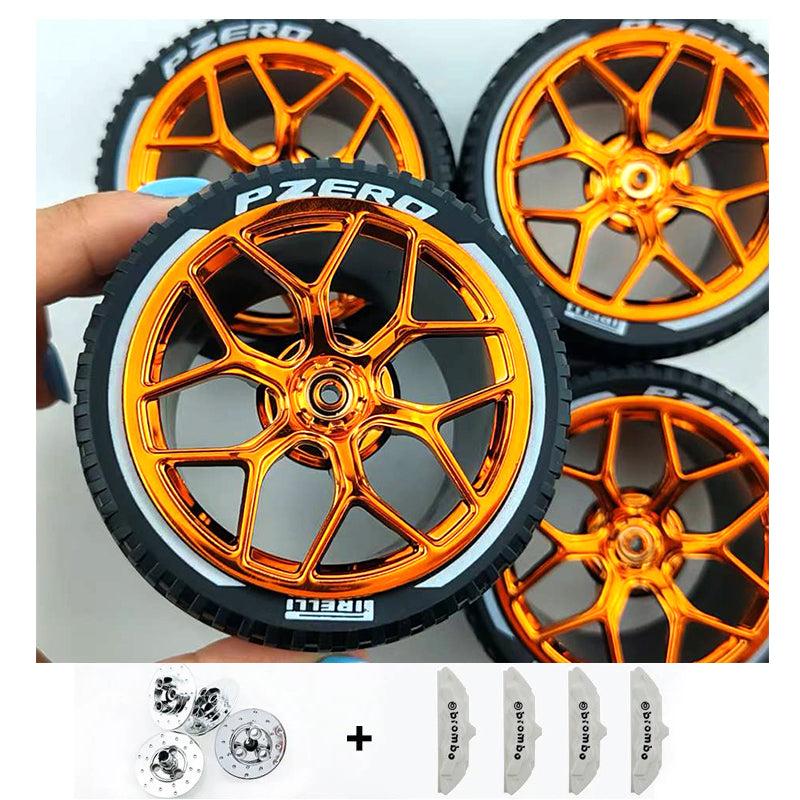 4PCS Wheels CADA Crafted Wheel Hub Accessories Wheel Compatible Scale 1:8 Car