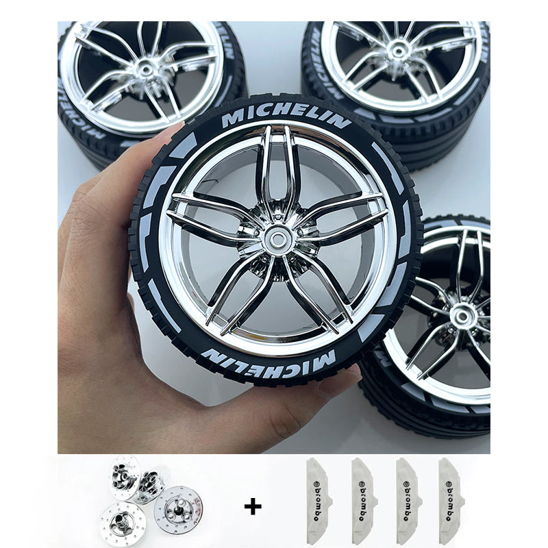 Accessories Wheel Hub Black Silver Gold Grey Plating Hub Compatible Scale 1:8 Car