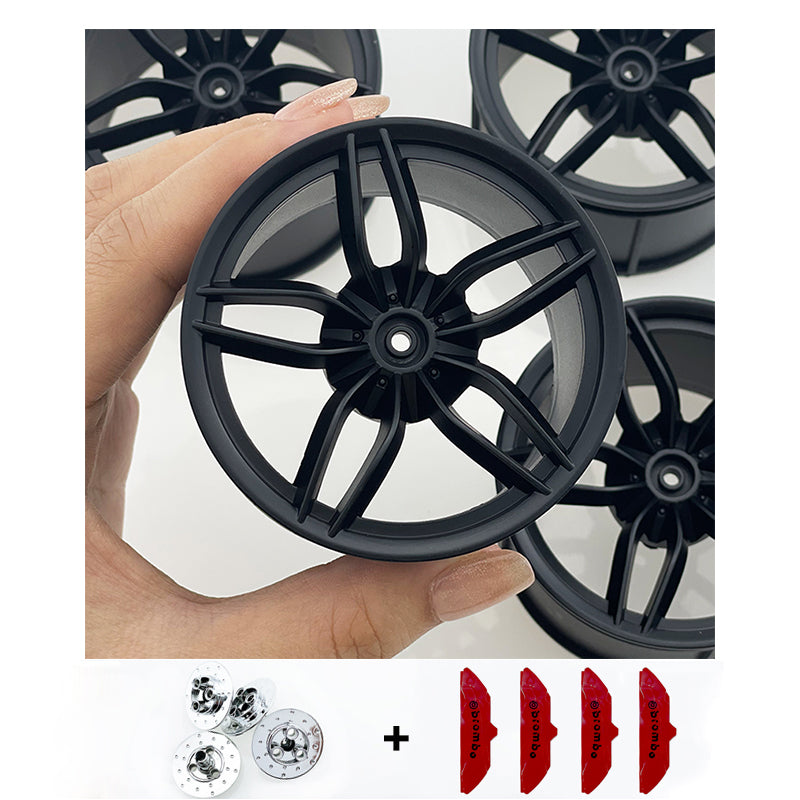 Accessories Wheel Hub Black Silver Gold Grey Plating Hub Compatible Scale 1:8 Car