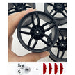 Accessories Wheel Hub Black Silver Gold Grey Plating Hub Compatible Scale 1:8 Car