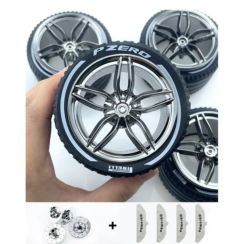 Accessories Wheel Hub Black Silver Gold Grey Plating Hub Compatible Scale 1:8 Car