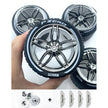 Accessories Wheel Hub Black Silver Gold Grey Plating Hub Compatible Scale 1:8 Car