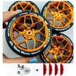 4PCS Wheels CADA Crafted Wheel Hub Accessories Wheel Compatible Scale 1:8 Car