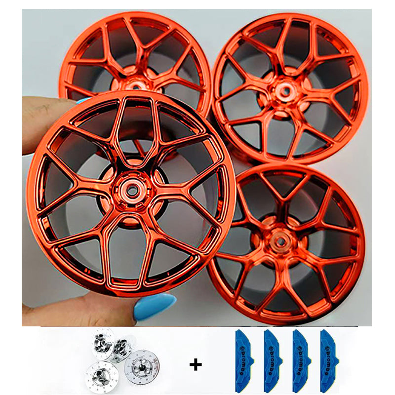 4PCS Wheels CADA Crafted Wheel Hub Accessories Wheel Compatible Scale 1:8 Car