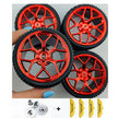 4PCS Wheels CADA Crafted Wheel Hub Accessories Wheel Compatible Scale 1:8 Car