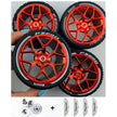 4PCS Wheels CADA Crafted Wheel Hub Accessories Wheel Compatible Scale 1:8 Car