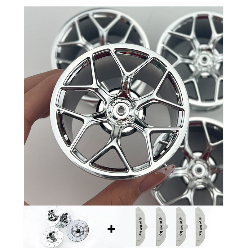 4PCS Wheels CADA Crafted Wheel Hub Accessories Wheel Compatible Scale 1:8 Car