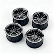 MOC Building Block Wheel Rims 6.5cm Outer Diameter 4.4cm Width, 1:8 Scale Technic Car Replacement Parts Compatible with 42115 42083, 6 Colors Available, Optional Rims Only / Rims with Tires