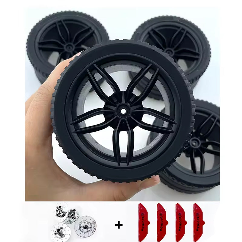 Accessories Wheel Hub Black Silver Gold Grey Plating Hub Compatible Scale 1:8 Car