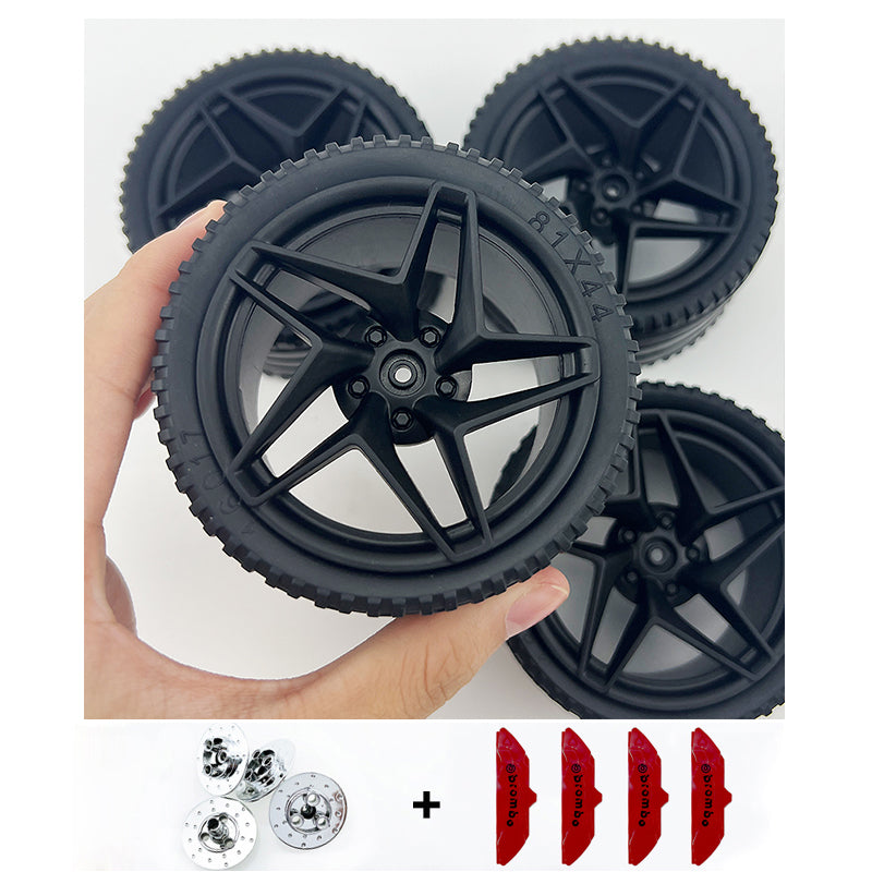 Accessories Wheel Hub Black Silver Gold Grey Plating Hub Compatible Scale 1:8 Car