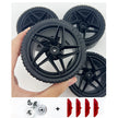 Accessories Wheel Hub Black Silver Gold Grey Plating Hub Compatible Scale 1:8 Car