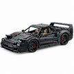 MOC-273570 Black Ferrarl F40 1:8 Scale Building Block Car | 3223 Pieces Ultimate Sports Car Model Kit