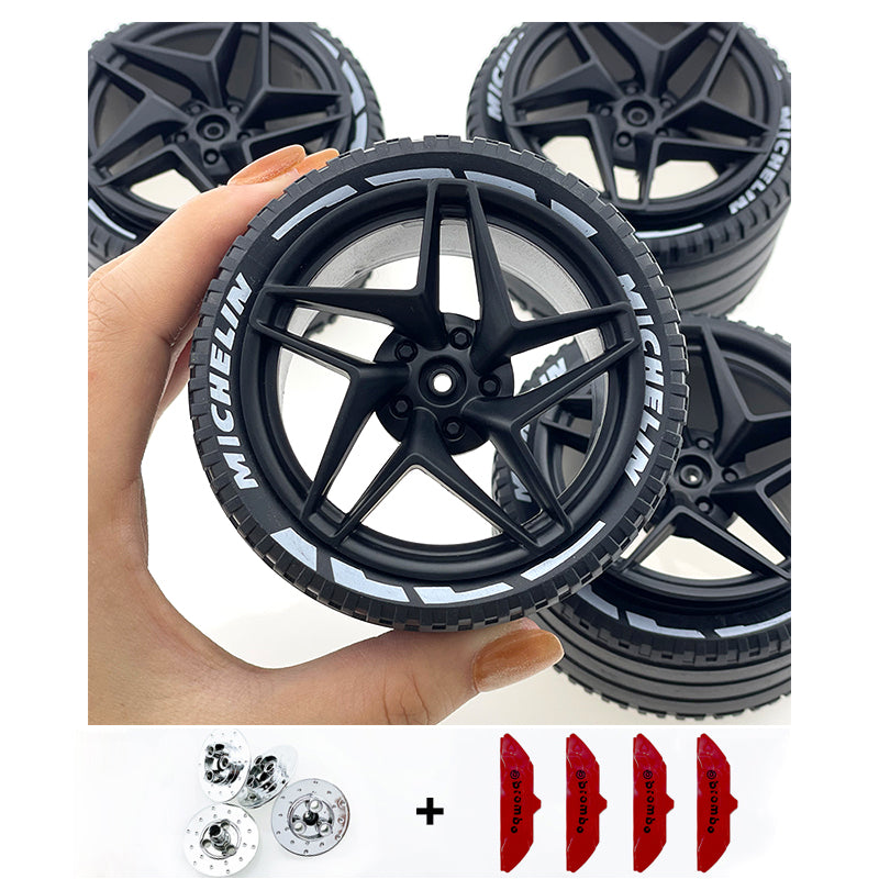 Accessories Wheel Hub Black Silver Gold Grey Plating Hub Compatible Scale 1:8 Car