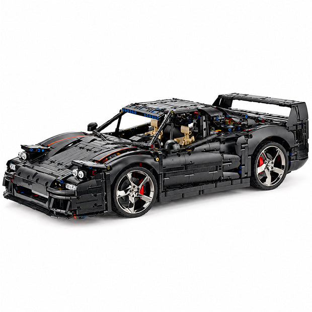 MOC-273570 Black Ferrarl F40 1:8 Scale Building Block Car | 3223 Pieces Ultimate Sports Car Model Kit