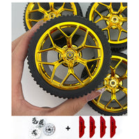 4PCS Wheels CADA Crafted Wheel Hub Building Blocks Accessories