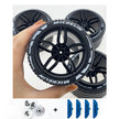 Accessories Wheel Hub Black Silver Gold Grey Plating Hub Compatible Scale 1:8 Car
