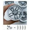 Accessories Wheel Hub Black Silver Gold Grey Plating Hub Compatible Scale 1:8 Car