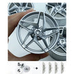 Accessories Wheel Hub Black Silver Gold Grey Plating Hub Compatible Scale 1:8 Car