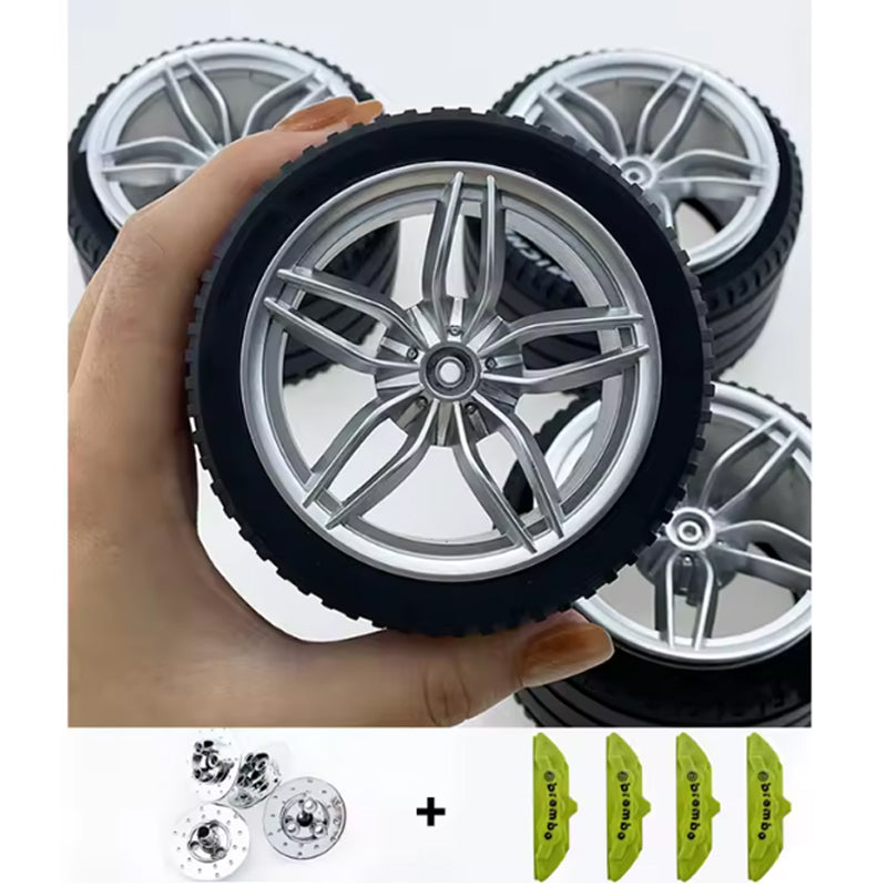 Accessories Wheel Hub Black Silver Gold Grey Plating Hub Compatible Scale 1:8 Car