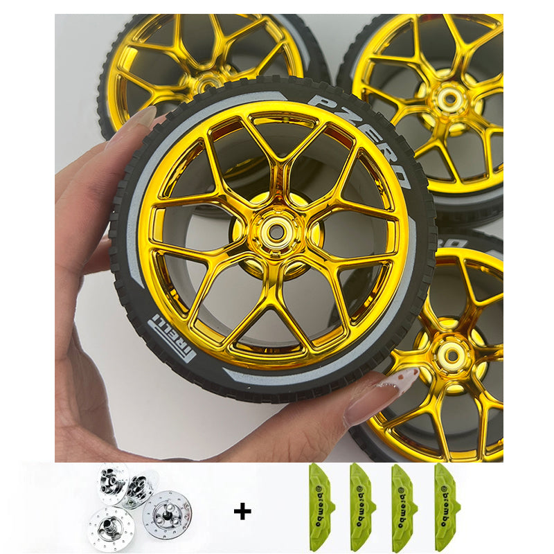 4PCS Wheels CADA Crafted Wheel Hub Accessories Wheel Compatible Scale 1:8 Car