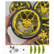 4PCS Wheels CADA Crafted Wheel Hub Accessories Wheel Compatible Scale 1:8 Car