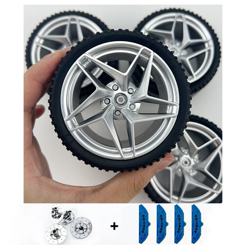 Accessories Wheel Hub Black Silver Gold Grey Plating Hub Compatible Scale 1:8 Car