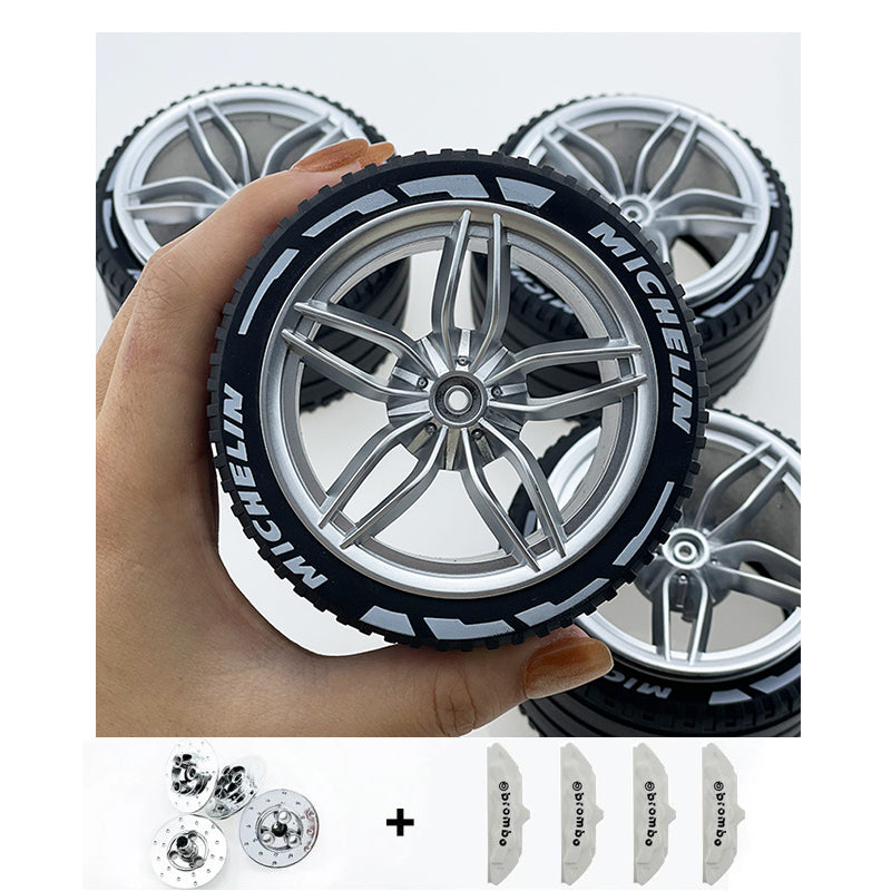 Accessories Wheel Hub Black Silver Gold Grey Plating Hub Compatible Scale 1:8 Car