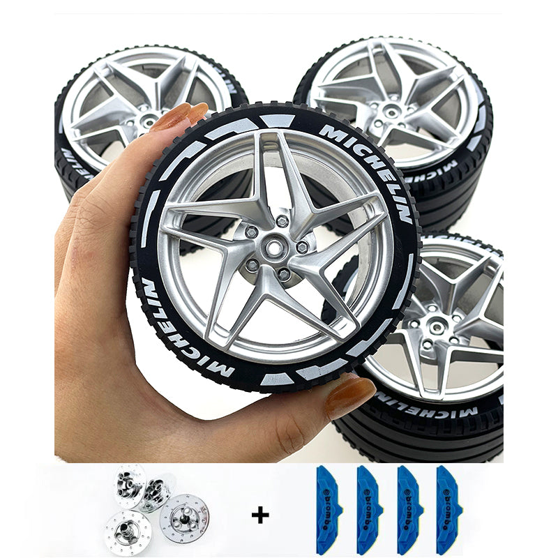 Accessories Wheel Hub Black Silver Gold Grey Plating Hub Compatible Scale 1:8 Car