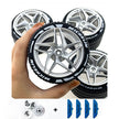 Accessories Wheel Hub Black Silver Gold Grey Plating Hub Compatible Scale 1:8 Car