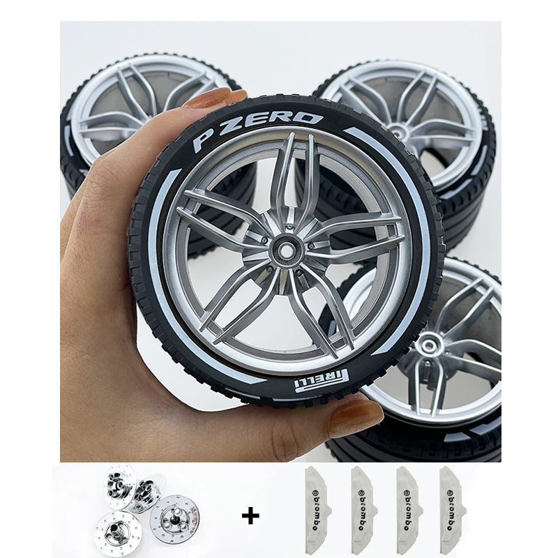 Accessories Wheel Hub Black Silver Gold Grey Plating Hub Compatible Scale 1:8 Car