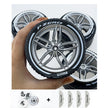 Accessories Wheel Hub Black Silver Gold Grey Plating Hub Compatible Scale 1:8 Car