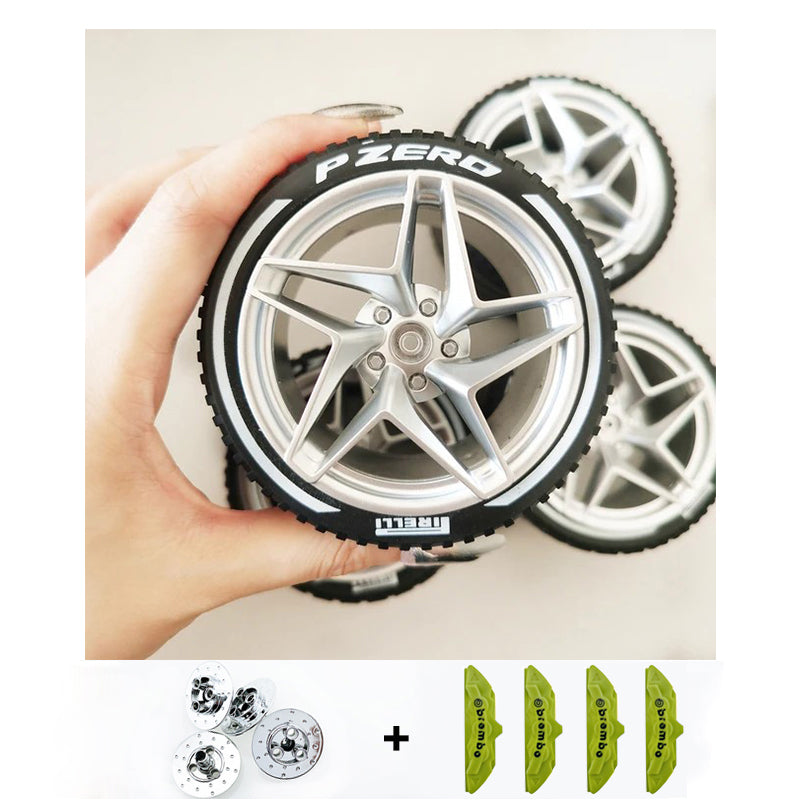 Accessories Wheel Hub Black Silver Gold Grey Plating Hub Compatible Scale 1:8 Car
