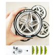 Accessories Wheel Hub Black Silver Gold Grey Plating Hub Compatible Scale 1:8 Car