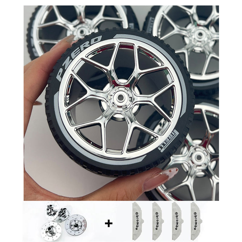 4PCS Wheels CADA Crafted Wheel Hub Accessories Wheel Compatible Scale 1:8 Car