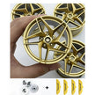 Accessories Wheel Hub Black Silver Gold Grey Plating Hub Compatible Scale 1:8 Car