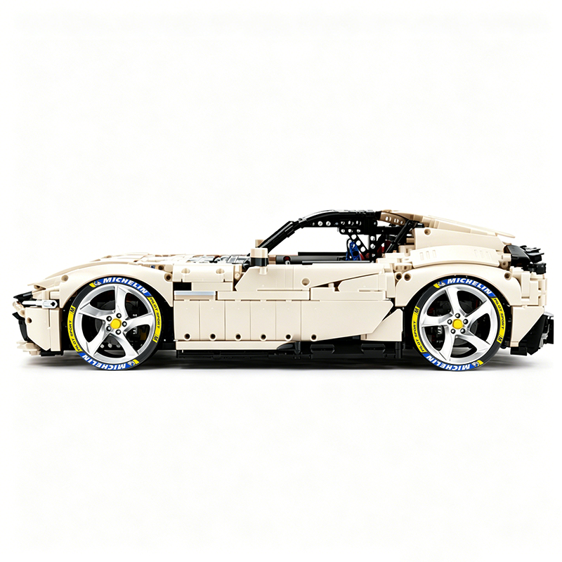 MOC-191495 1:8 Sports Car Ferrari 12Cilindri Building Block Set 3215 pcs Collectible Model Kit with Custom Wheels