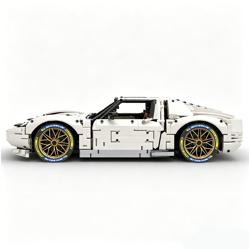 MOC-119000 1:8 Sports Car Lamborghini Miura Concept Building Block Set 3435pcs Collectible Model Kit with Custom Wheels