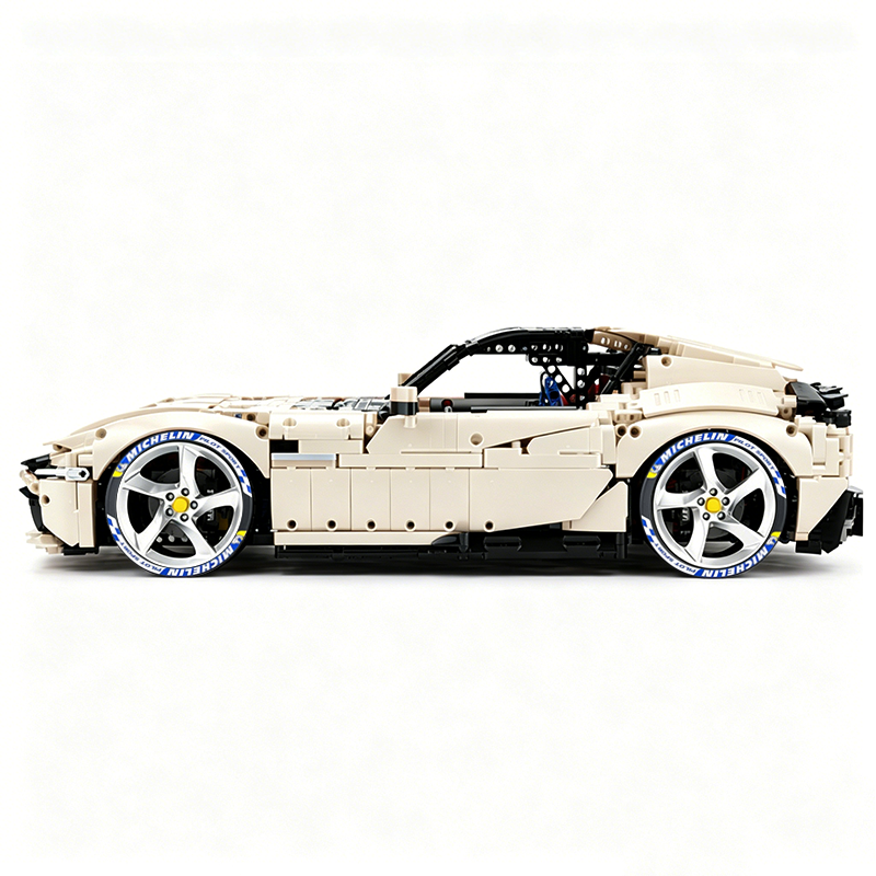 MOC-191495 1:8 Sports Car Ferrari 12Cilindri Building Block Set 3215 pcs Collectible Model Kit with Custom Wheels