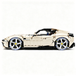 MOC-191495 1:8 Sports Car Ferrari 12Cilindri Building Block Set 3215 pcs Collectible Model Kit with Custom Wheels