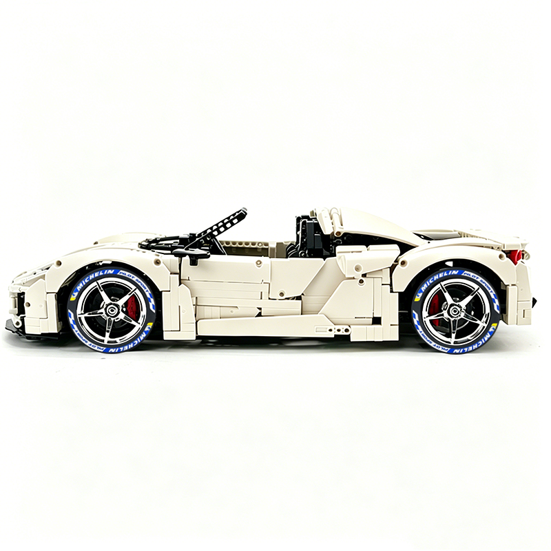 MOC-159171 1:8 Sports Car Porsche 918 Building Block Set 2266pcs Collectible Model Kit with Custom Wheels