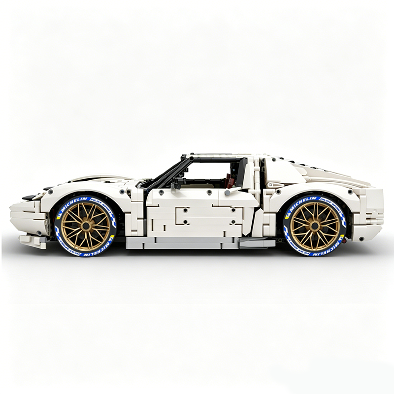 MOC-119000 1:8 Sports Car Lamborghini Miura Concept Building Block Set 3435pcs Collectible Model Kit with Custom Wheels