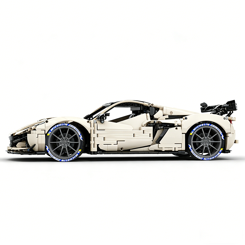 MOC-216686 1:8 Sports Car Corvette ZR1 2025 Building Block Set 3646pcs Collectible Model Kit with Custom Wheels