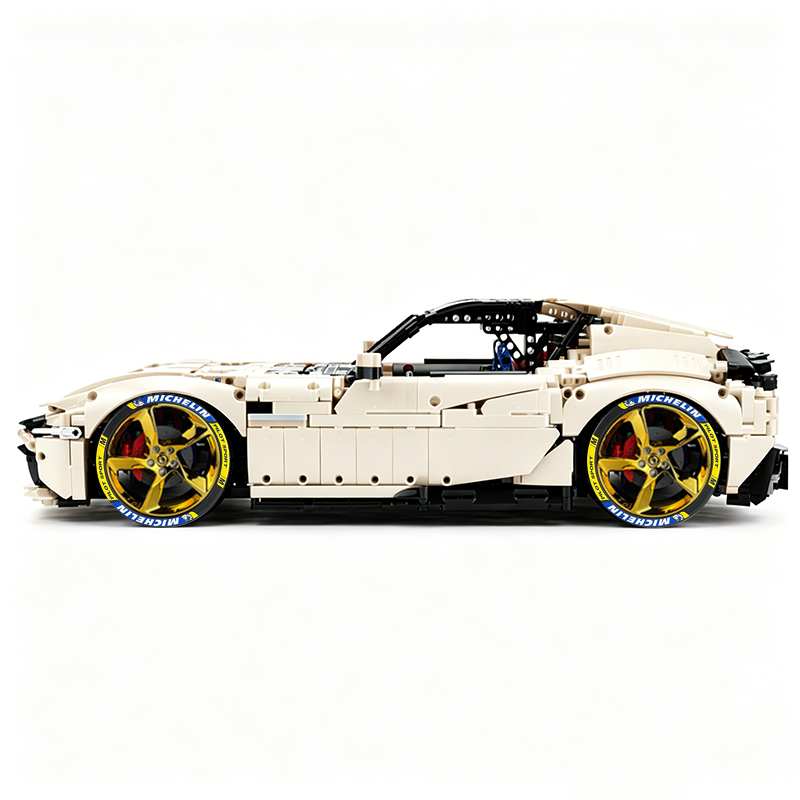 MOC-191495 1:8 Sports Car Ferrari 12Cilindri Building Block Set 3215 pcs Collectible Model Kit with Custom Wheels