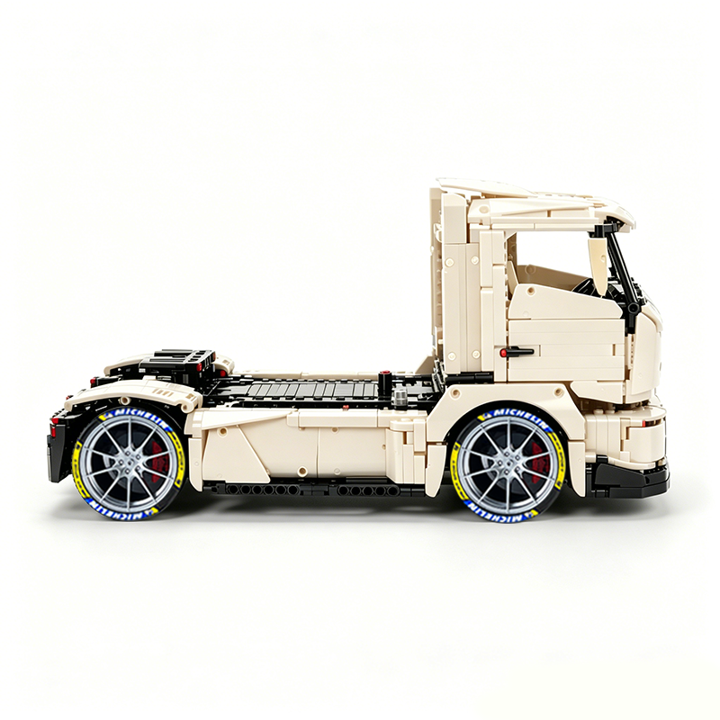 MOC-88792 1:11 Sports Car Race Truck Building Block Set 2064pcs Collectible Model Kit with Custom Wheels