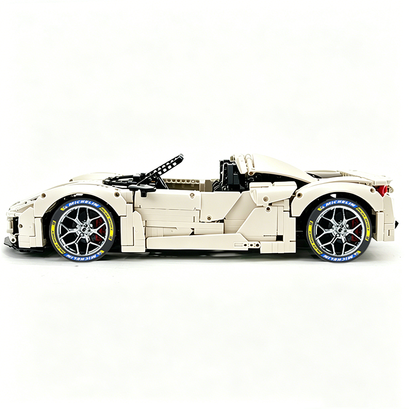 MOC-159171 1:8 Sports Car Porsche 918 Building Block Set 2266pcs Collectible Model Kit with Custom Wheels