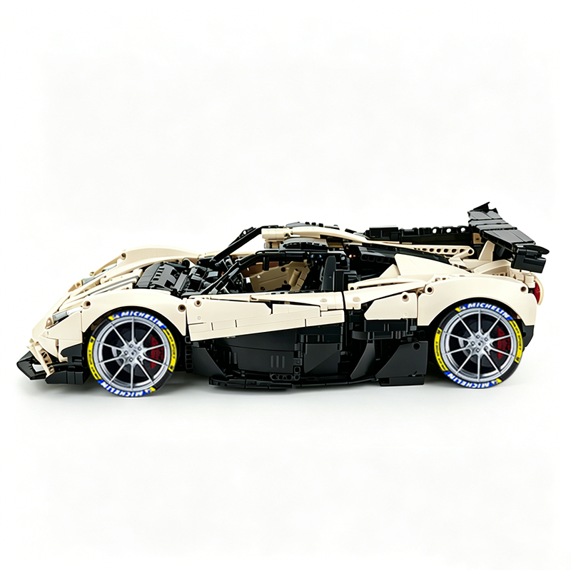 MOC-215951 1:8 Sports Car Gordon Murray Automotive T.50s Building Block Set 3427pcs Collectible Model Kit with Custom Wheels