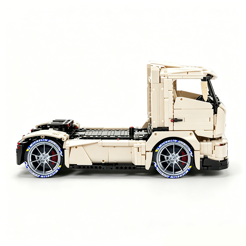MOC-88792 1:11 Sports Car Race Truck Building Block Set 2064pcs Collectible Model Kit with Custom Wheels
