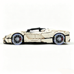MOC-194680 1:8 Sports Car Ferrari LaFerrari Building Block Set 3636pcs Collectible Model Kit with Custom Wheels
