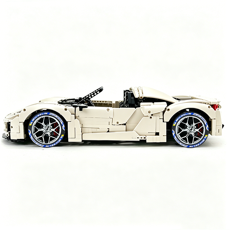 MOC-159171 1:8 Sports Car Porsche 918 Building Block Set 2266pcs Collectible Model Kit with Custom Wheels